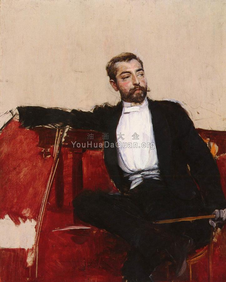 A Portrait of John Singer Sargent, L'uomo Dallo Sparato - 乔瓦尼·波尔蒂尼
